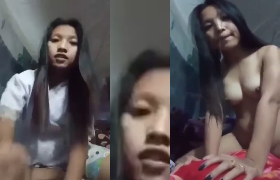 ဖက်ခေါင်းအုံးကို မြင်းလုပ်စီးတဲ့ စော်လေး
